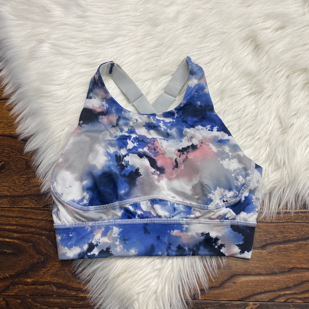 Lucy high neck racer back sports bra